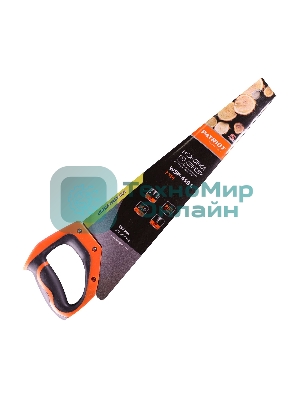 Ножовка Patriot WSP-450L, по дереву, 7 TPI крупный зуб, 3-х сторонняя заточка, 450мм
