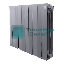 Радиатор биметаллический Royal Thermo PianoForte 500 серебристый - 10 секц.