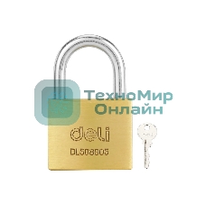 Замок навесной Deli DL508905 латунный, 40мм