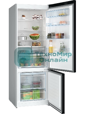 Холодильник Bosch KGN56CX30U нержавеющая сталь двухкамерный 400/105л морозилка снизу, No Frost