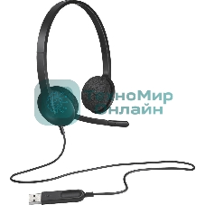 Гарнитура Logitech H340 чёрный, проводная, USB