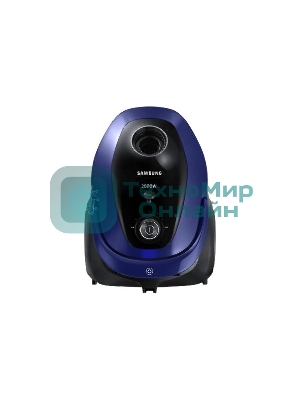 Пылесос Samsung SC20M255AWB синий, 460/2000 Вт, уборка сухая, пылесборник мешок 2.5 л