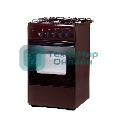 Плита газовая Flama RG 24019 B коричневый, конфорок 4 шт, духовка 50 л, 50 см x 85 см x 60 см