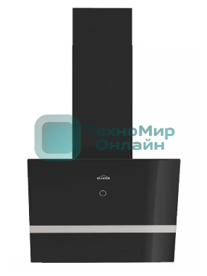 Вытяжка наклонная Elikor Rise BK 50 черный, 50 см, 750 куб. м/ч, 56 дБ