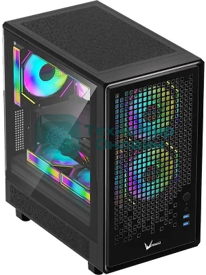 Компьютерный корпус Aerocool/Formula Air Mesh G2 черный без БП mATX 3x120мм 2xUSB 3.0 audio