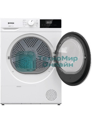Сушильная машина Gorenje DHNE82/C белый, 8 кг, сушка - тепловой насос, программ - 15, 59.5 x 84.5 x 58 см