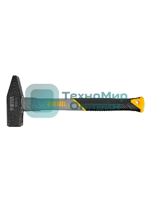 Молоток слесарный Denzel 1000 г, кованый, фибергласовая рукоятка c TPR покрытием