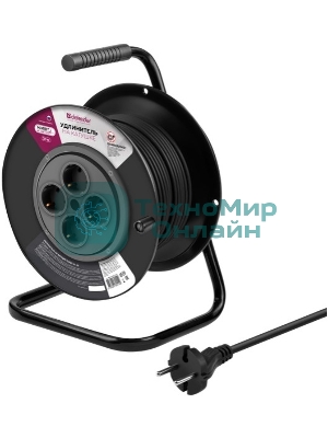 Удлинитель на катушке Defender ExtR2G-01-30 6А, 30 м, б/з - катушка