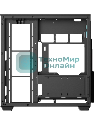 Корпус Ocypus Delta C74 ARGB Black, Midi-Tower, чёрный, 2 x 120 мм