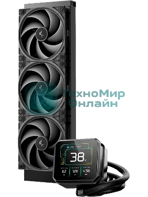Система водяного охлаждения Deepcool Spartacus 360 ARGB Soc-AM5/AM4/1200/1700/1851 черный 4-pin 32.23dB Al LCD 2073gr Ret (R-SPT360-BKDSMP-G-1)
