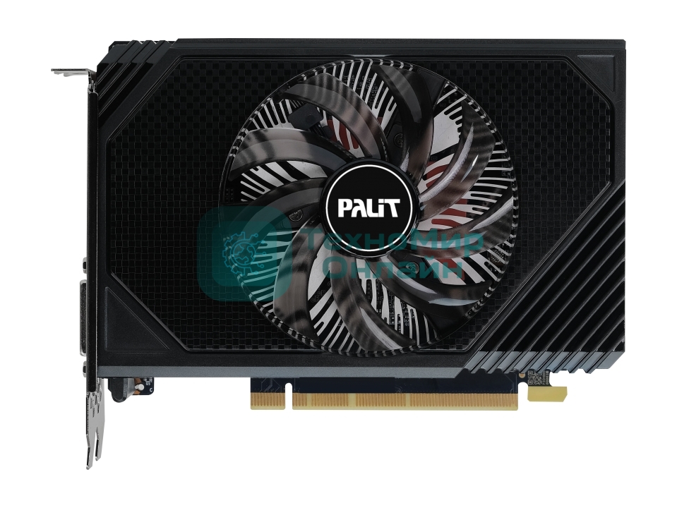 Видеокарта Palit RTX 3050 STORMX OC 6Gb NVIDIA GeForce RTX 3050 6Gb PCI-E 4.0 96bit GDDR6 1042/14000 DVIx1 HDMIx1 DPx1 HDCP Ret