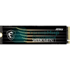 Накопитель SSD MSI SPATIUM M480 PRO, 2Tb, M.2 2280, PCIe 4.0 x4, NVMe, R/W 7400/7000