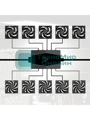 Хаб для 10 вентиляторов корпуса ПК Arctic Case Fan Hub 10 PWM Fan (ACFAN00175A) (702522)
