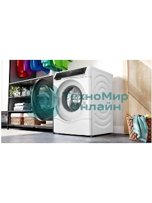 Стирально-сушильная машина Bosch Serie 8 WNC254A0SN белый, загр.фронтальная, макс.: 10,5 кг, 1400 об/мин, класс: D