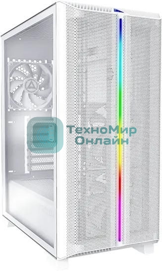 Компьютерный корпус Montech SKY ONE Lite белый без БП ATX 3x120mm 2xUSB3.0 1xUSB3.1 audio bott PSU