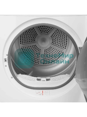 Сушильная машина MAUNFELD MFDM168WHE белый, 8 кг, сушка - конденсационная, программ - 16, 59.7 x 84.8 x 63.2 см