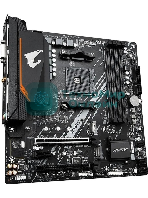 Материнская плата Gigabyte B550M AORUS ELITE AX, Socket AM4, AMD B550, 4xDDR4, 4xSATA, 2xM.2, 1xPCI-E 4.0 x16, 1xPCI-E 3.0 x4, 1xPCI-E x1, 1xDVI-D, 1xHDMI, 1x 1Gb LAN, 4xUSB-A 3.2 Gen 1, 4xUSB-A 2.0, 3x3.5 мм, 7.1, Micro-ATX