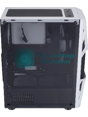 Компьютерный корпус AeroCool/Formula CL-3303W RGb белый без БП ATX 6x120мм 2xUSB 2.0 1xUSB 3.0 audio bott PSU