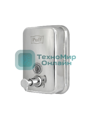 Дозатор для жидкого мыла из нерж. стали Puff-8605, хром, 500 мл, глянцевый, 17х12х12 см