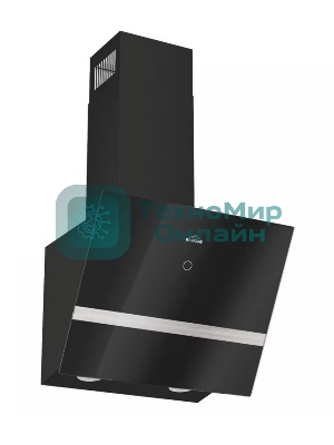 Вытяжка наклонная Elikor Rise BK 50 черный, 50 см, 750 куб. м/ч, 56 дБ