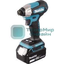 Дрель-шуруповерт Makita DTD157RTJ, 18 В, 5 Ач, 140 Нм, бесщеточный, ударный