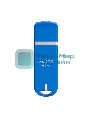 Флешка USB Maxvi P3 sky blue (FD64GBUSB20C10P3), 64GB, USB 2.0, R/W 20/10, синий