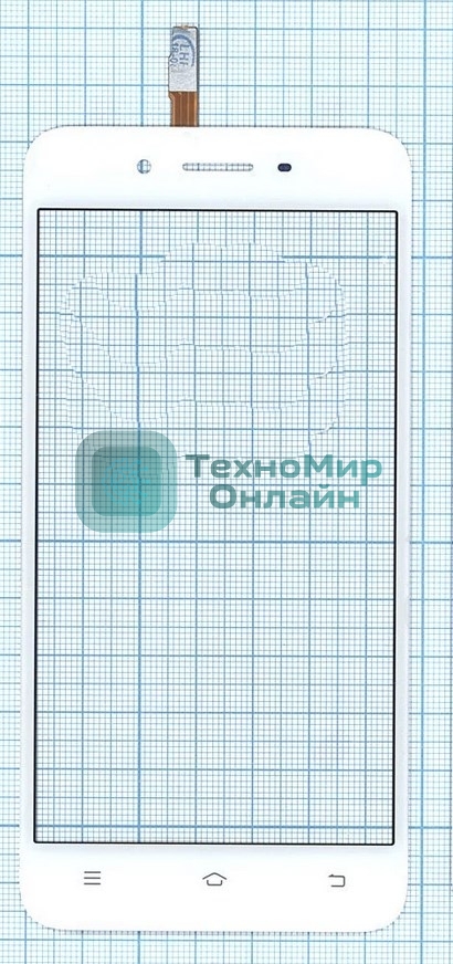 Сенсорное стекло (тачскрин) для Vivo Y53 (Y53i), белое