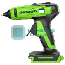 Пистолет клеевой аккумуляторный GreenWorks G24GLG, 24V, 11 мм, без АКБ и ЗУ (3502207)