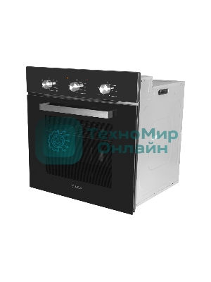 Духовой шкаф электрический встраиваемый LEX EDM 073 BL черный