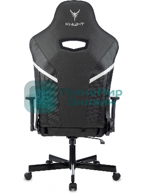 Кресло Knight Thunder 5X черный, экокожа, 120 кг, механизм качания