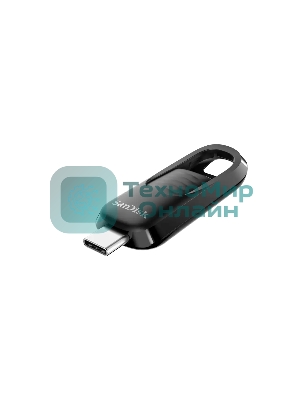 Флешка USB SanDisk Ultra Slider (SDCZ480-128G-G46), 128Gb, USB Type-C, R/W 400/70, черный
