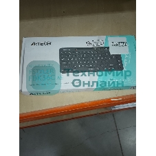 (Поврежденная упаковка) Клавиатура беспроводная A4TECH Fstyler FBK36C AS черный (USB/BT, 93 клавиши, slim, multimedia) (FBK36C AS)