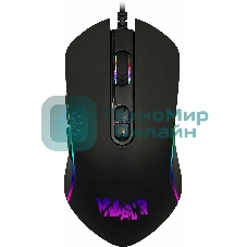 Комплект клавиатура+мышь Qumo Wartime проводной, USB, 3200 DPI, чёрный