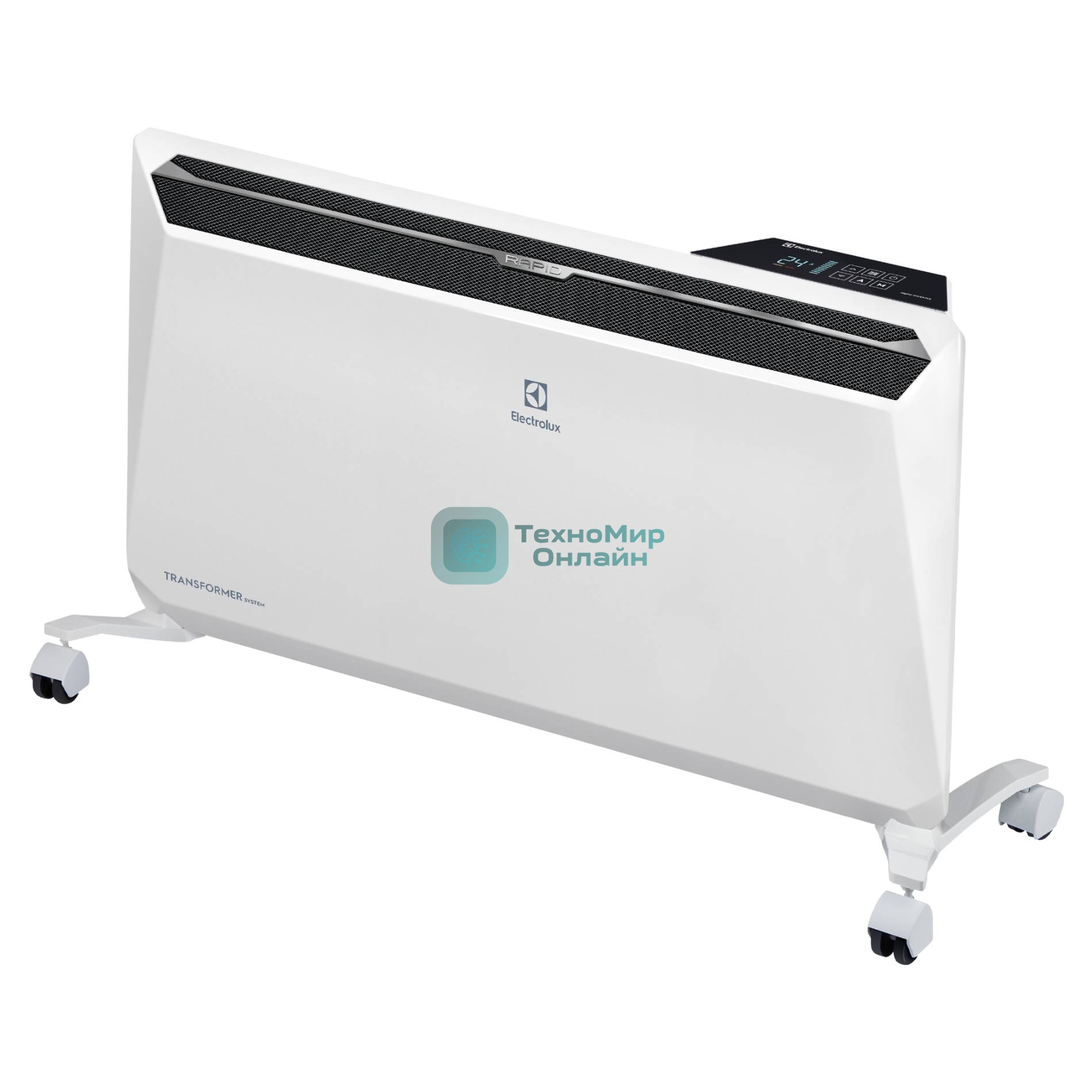 Комплект Electrolux Rapid Transformer с блоком управления и шасси ECH/R-2000 T-TUI4 белый, 2000 Вт, 25 м2, термостат, дисплей