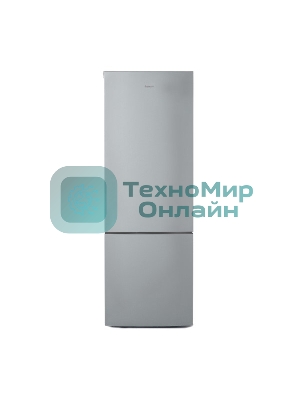 Холодильник Бирюса М6132 металлик двухкамерный 245/85л морозилка снизу, автоматическое