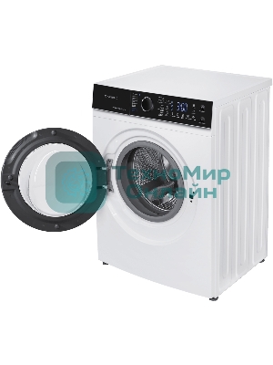 Стиральная машина c инвертором и паром Maunfeld MFWM148IWHT белый, загрузка фронтальная 8 кг, 1400 об/мин, класс: A+++