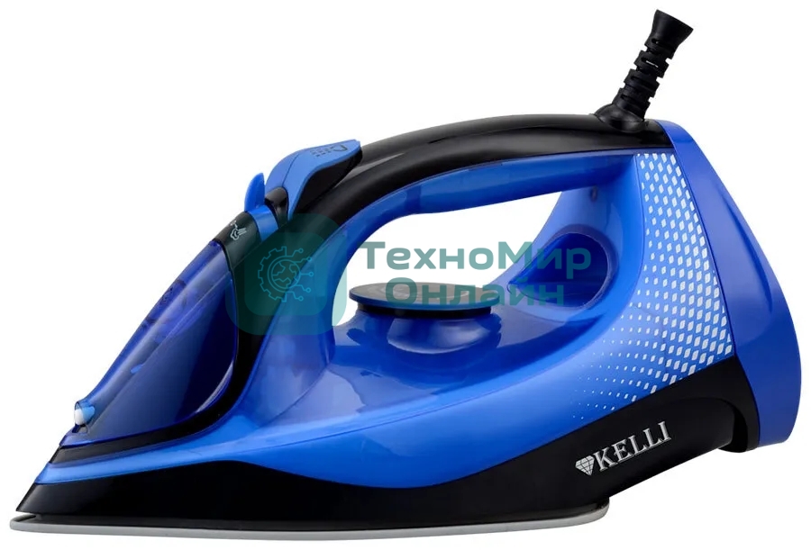 Утюг Kelli KL-1648 синий керамическое покрытие
