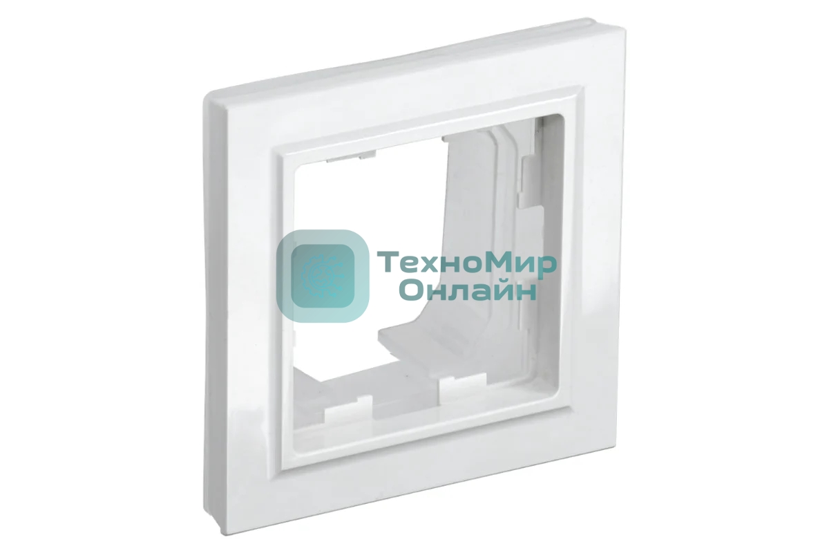 Рамка 1-мест. IEK BRITE IP44 РУ-1-БрБ-44 белый