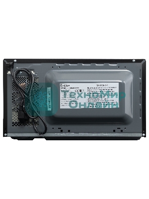 Микроволновая печь Evelux MW 203 B черный, 20 л, 700 Вт, переключатели - кнопки, поворотный механизм