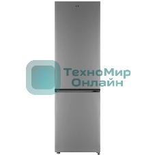 Холодильник Candy CFN6200S серебристый двухкамерный 243/91л морозилка снизу, No Frost