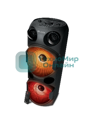 Колонка АС SVEN PS-750, черный (80 Вт, TWS, Bluetooth, FM, USB, microSD, LED-дисплей, 2х4400мА*ч)