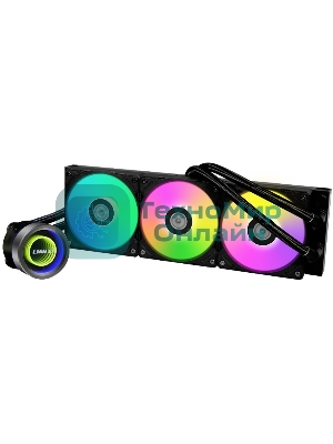 Система жидкостного охлаждения для процессора LIAN LI Galahad II Trinity 360мм G89.GA2T36B.00 черный 120мм алюминий+медь 2450rpm 30db 3-pin