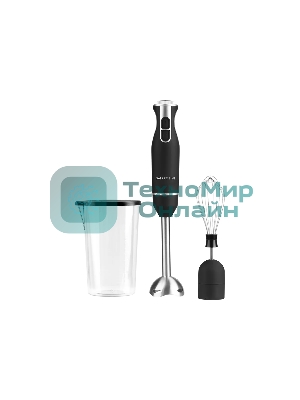 Блендер Galaxy Line GL 2166, черный с серебристым, погружной, 800 Вт, 15000 об/мин