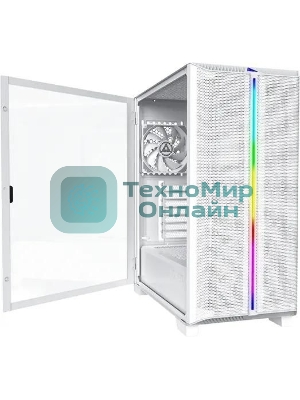 Компьютерный корпус Montech SKY ONE Lite белый без БП ATX 3x120mm 2xUSB3.0 1xUSB3.1 audio bott PSU