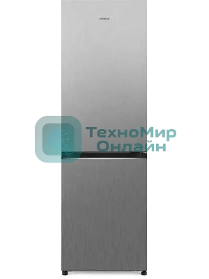 Холодильник Hitachi R-B410PUC6 PSV серебристый двухкамерный 215/105л морозилка снизу, No Frost