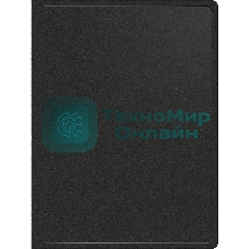 Папка с металлическим зажимом Buro A4, пластик, 0.5мм, черный