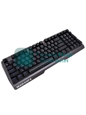 Клавиатура проводная игровая Mad Catz S.T.R.I.K.E. 13 US БЕЗ РУССКОЙ РАСКЛАДКИ черная (CHERRY MX RED Switch, 96 кл., RGB подсветка, USB)