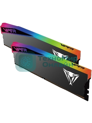 Оперативная память Patriot Memory Viper Elite 5 Ultra RGb RTL Gaming VEUR564G6028K DDR5 2x32Gb 6000MHz PC5-48000 CL28 DIMM 288-pin 1.4В kit single rank с радиатором Ret