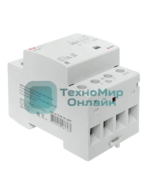 Контактор модульный КМ 40А 4NO 230В AC (3 мод.) AVERES EKF km-av-3-40-40-230V