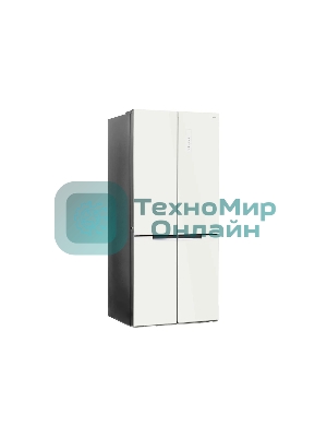 Холодильник CENTEK CT-1747 бежевый стекло трехкамерный 319/200л морозилка снизу, No Frost, Side by Side